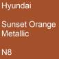 Preview: Hyundai, Sunset Orange Metallic, N8.